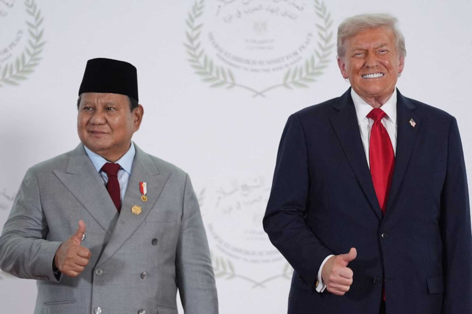 Prabowo Subianto Donald Trump Summit Egypt