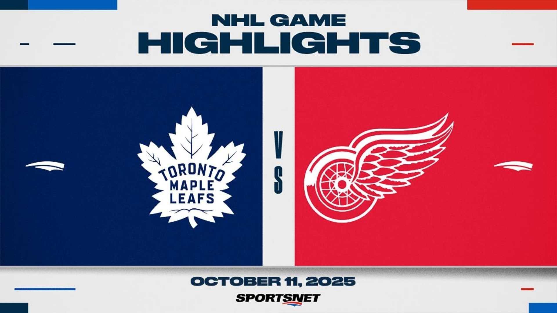 Red Wings Toronto Maple Leafs Game 2025
