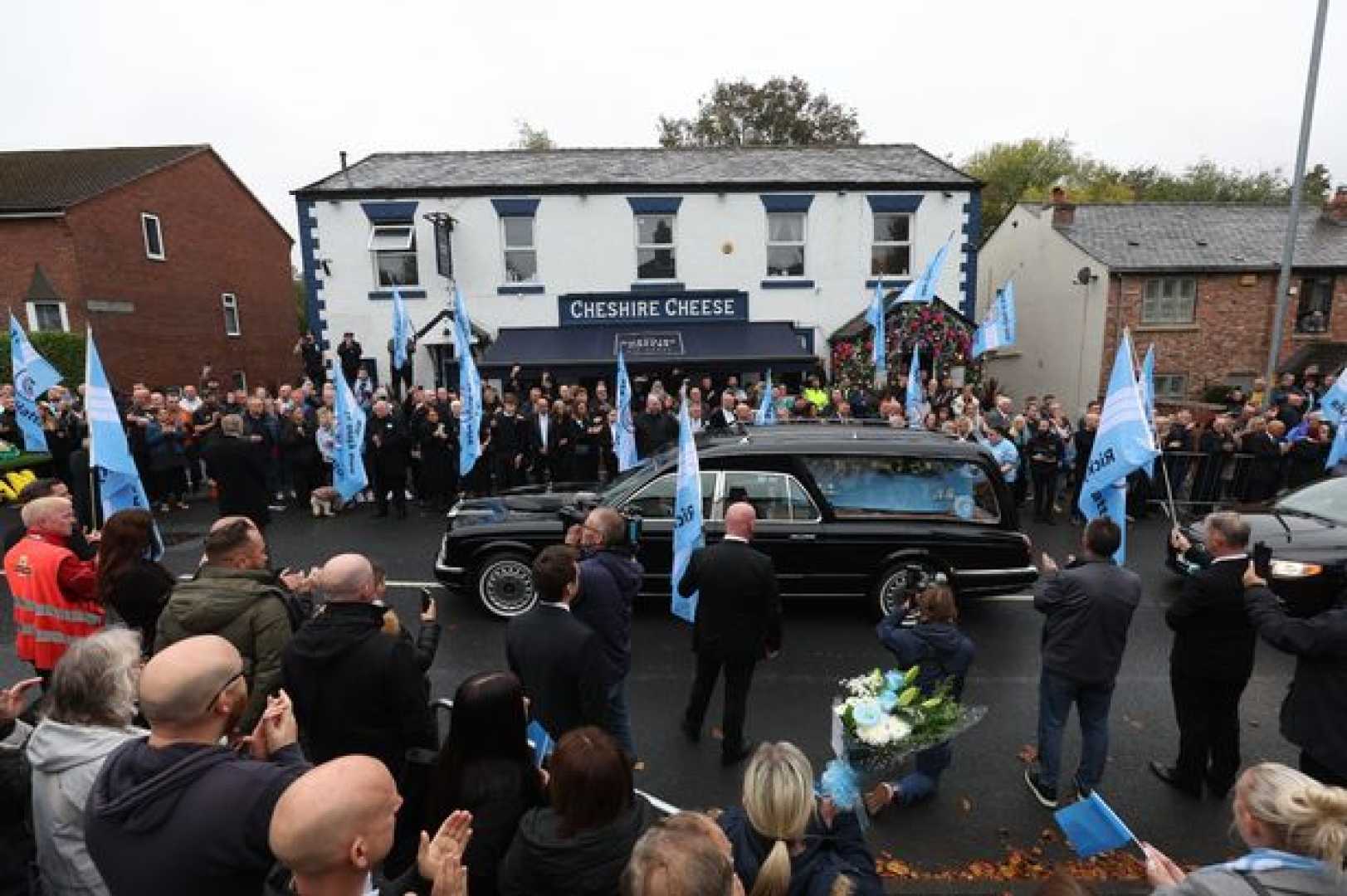 Ricky Hatton Funeral Procession Manchester
