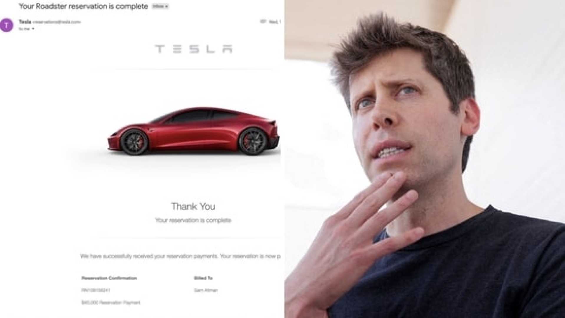 Sam Altman Tesla Roadster Refund