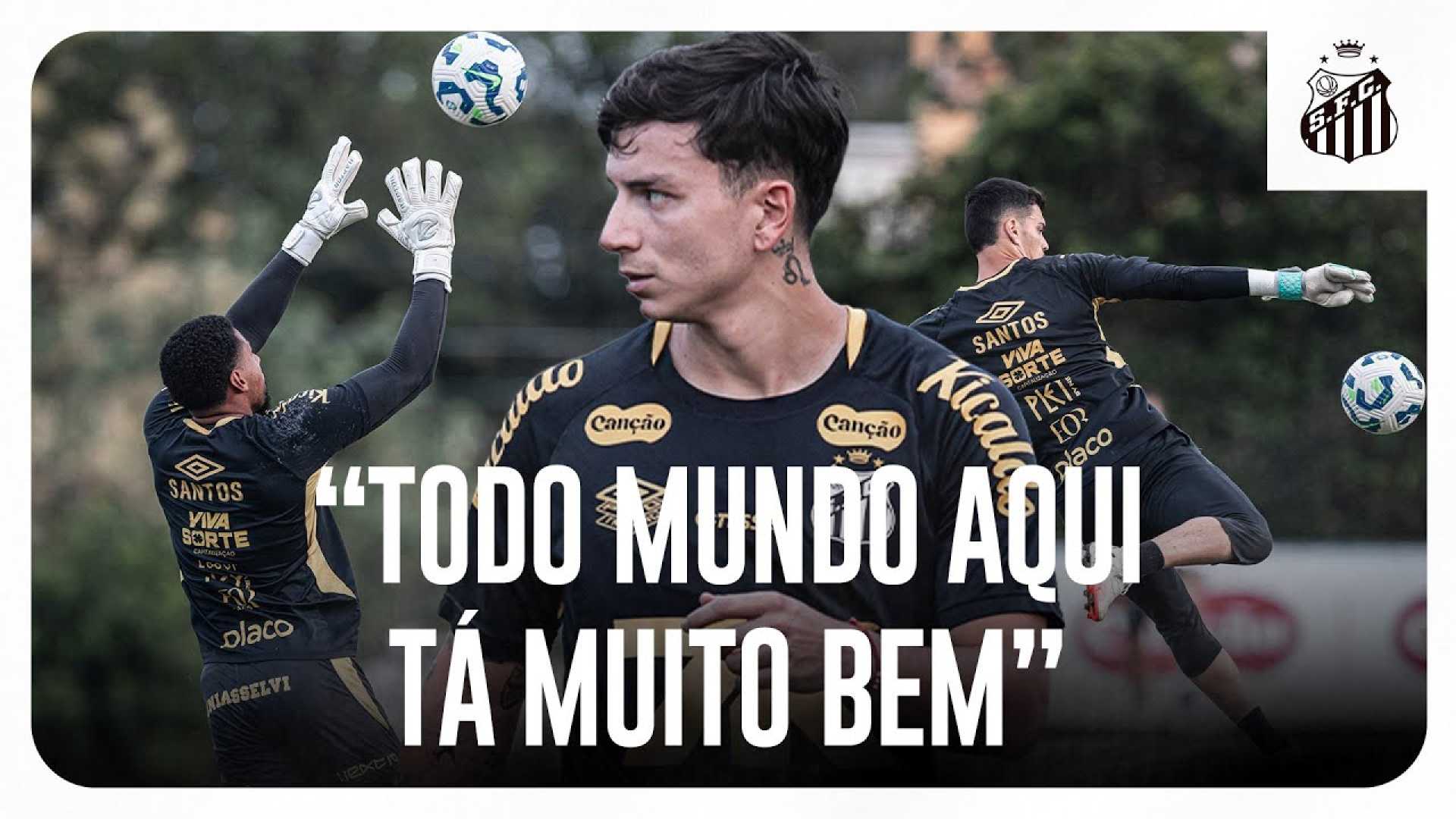 Santos Fc Players Training For Grêmio Match