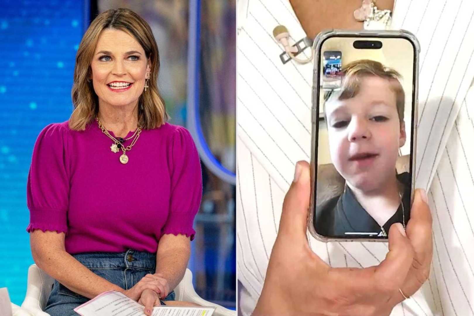 Savannah Guthrie Parenting Children Phones