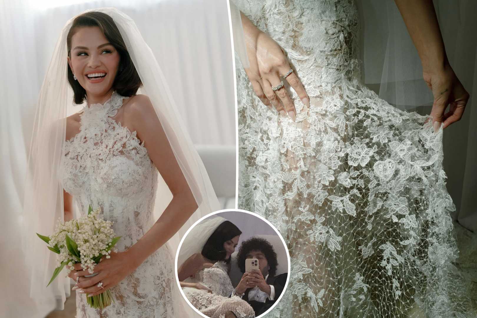 Selena Gomez Wedding Dress Benny Blanco