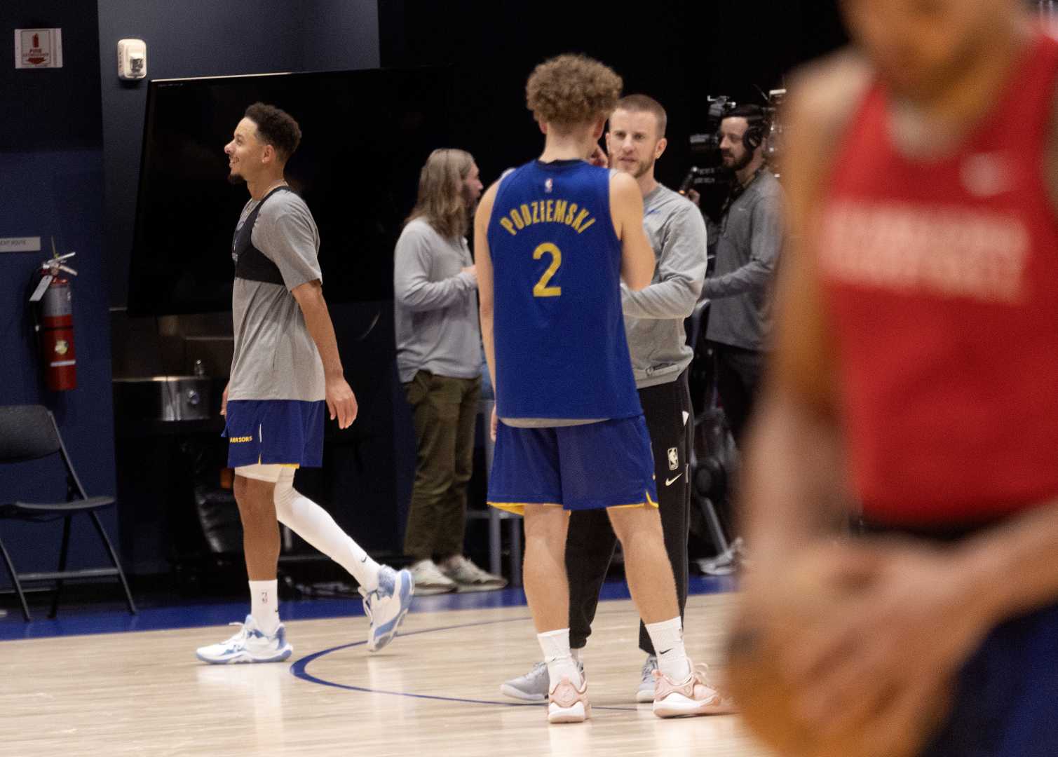 Seth Curry And Stephen Curry Nba Practice