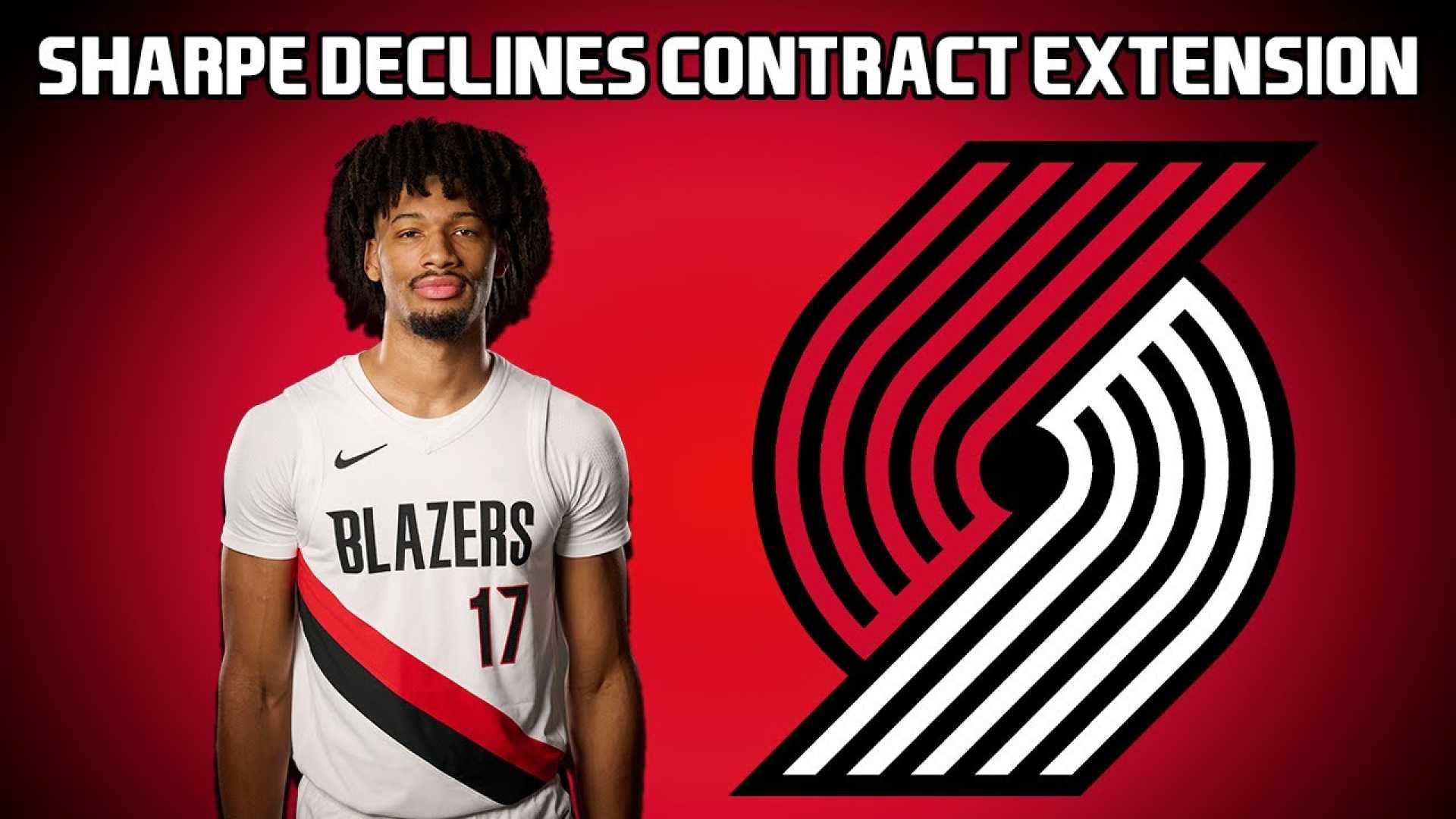 Sharpe Portland Trail Blazers Contract Extension