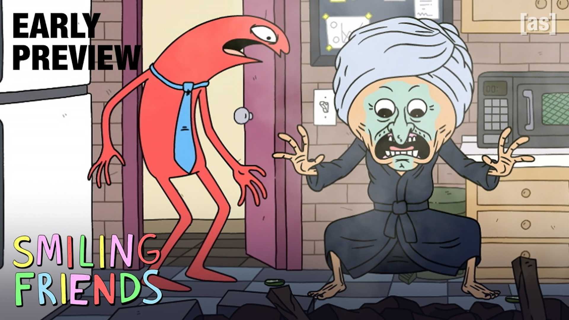 Smiling Friends Show And Mole Man Character