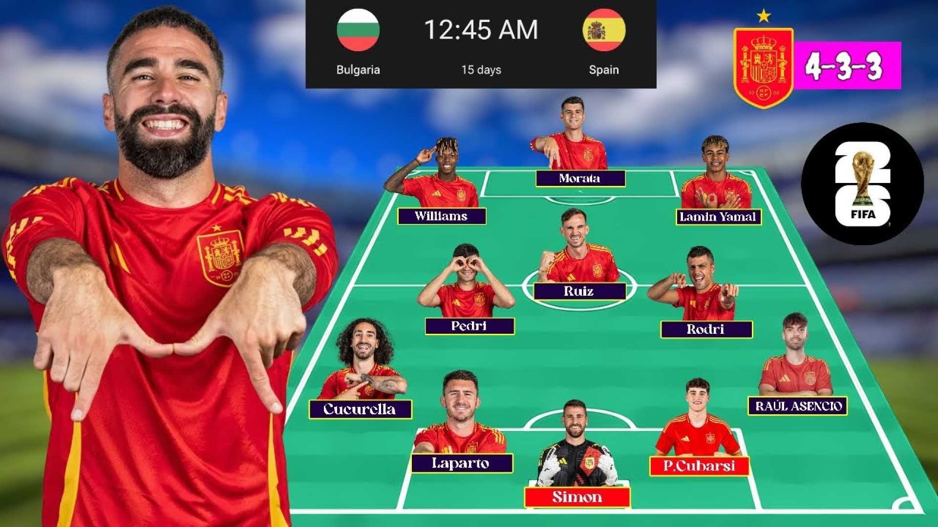 Spain Vs Bulgaria Soccer Match 2025