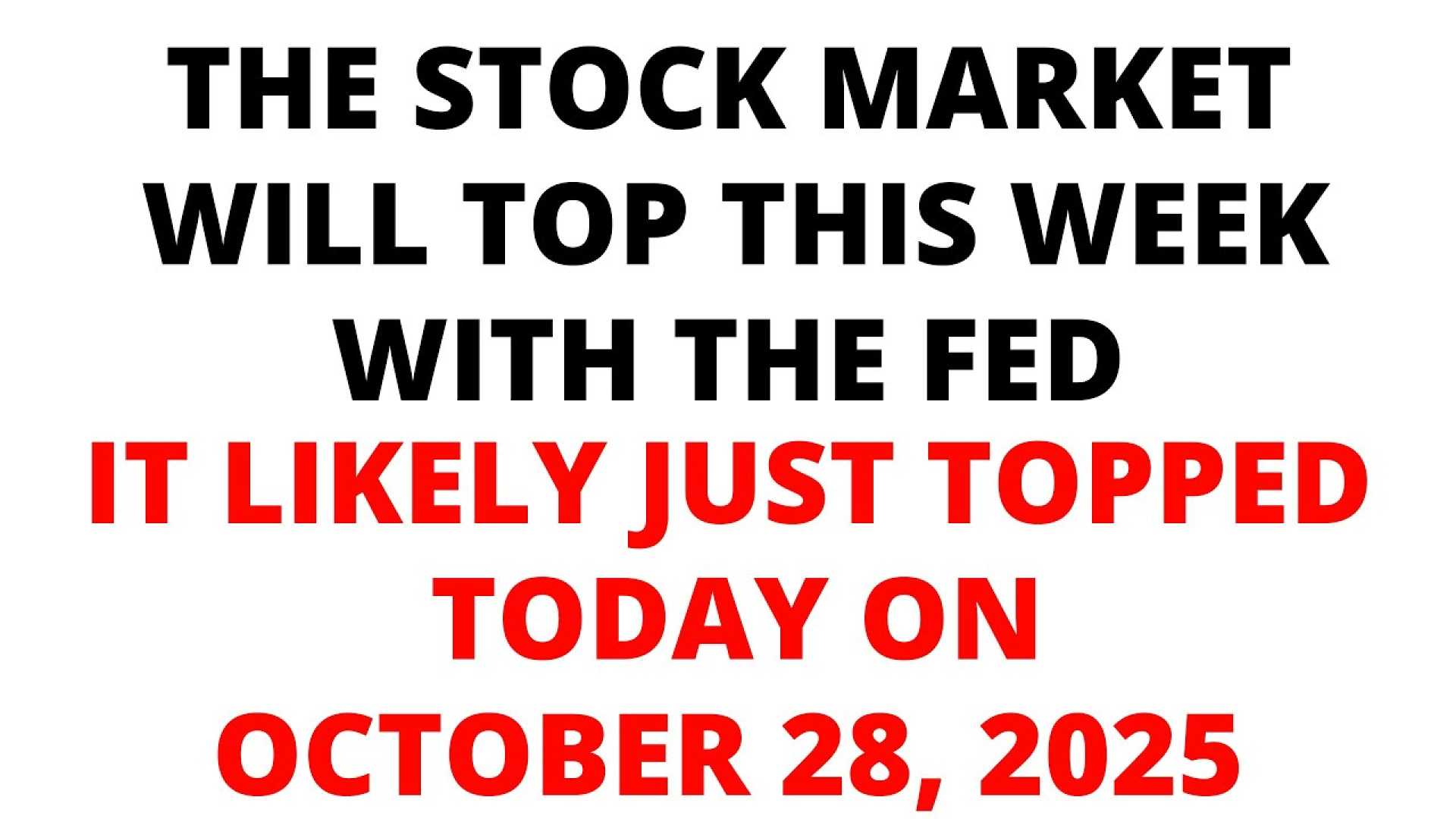 Stock Market October 2025