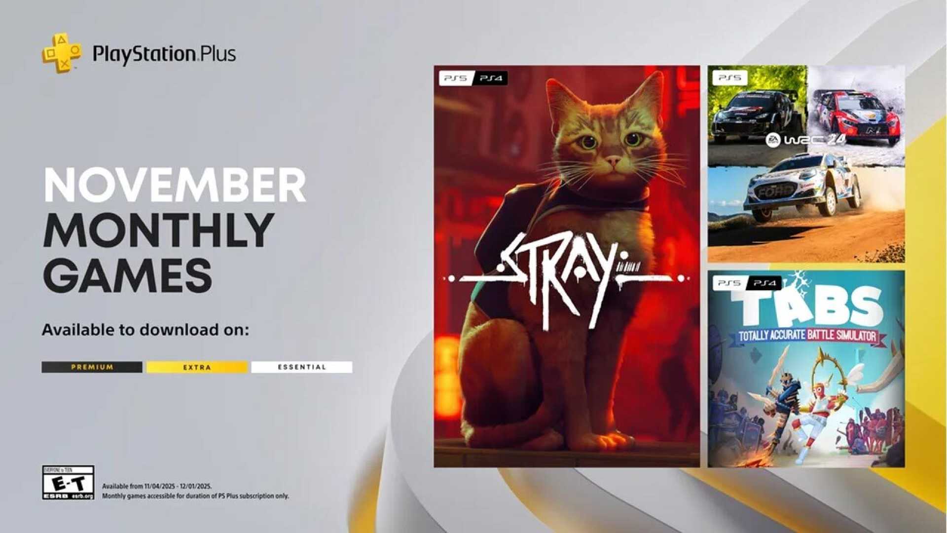 Stray Game Playstation Plus November 2025