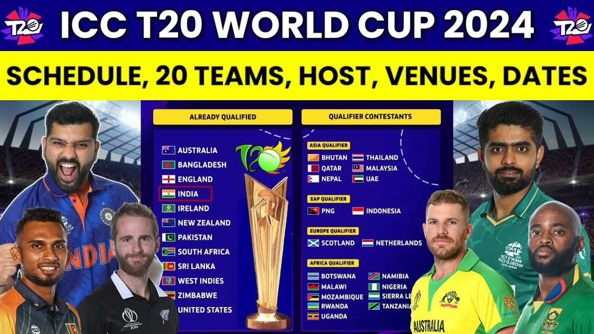 T20 World Cup 2024 Qualifier Cricket Teams
