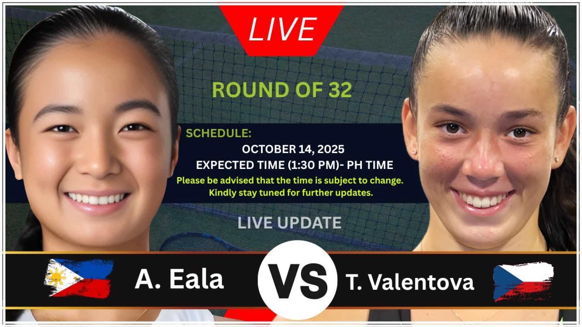 Tereza Valentova Alexandra Eala Japan Open
