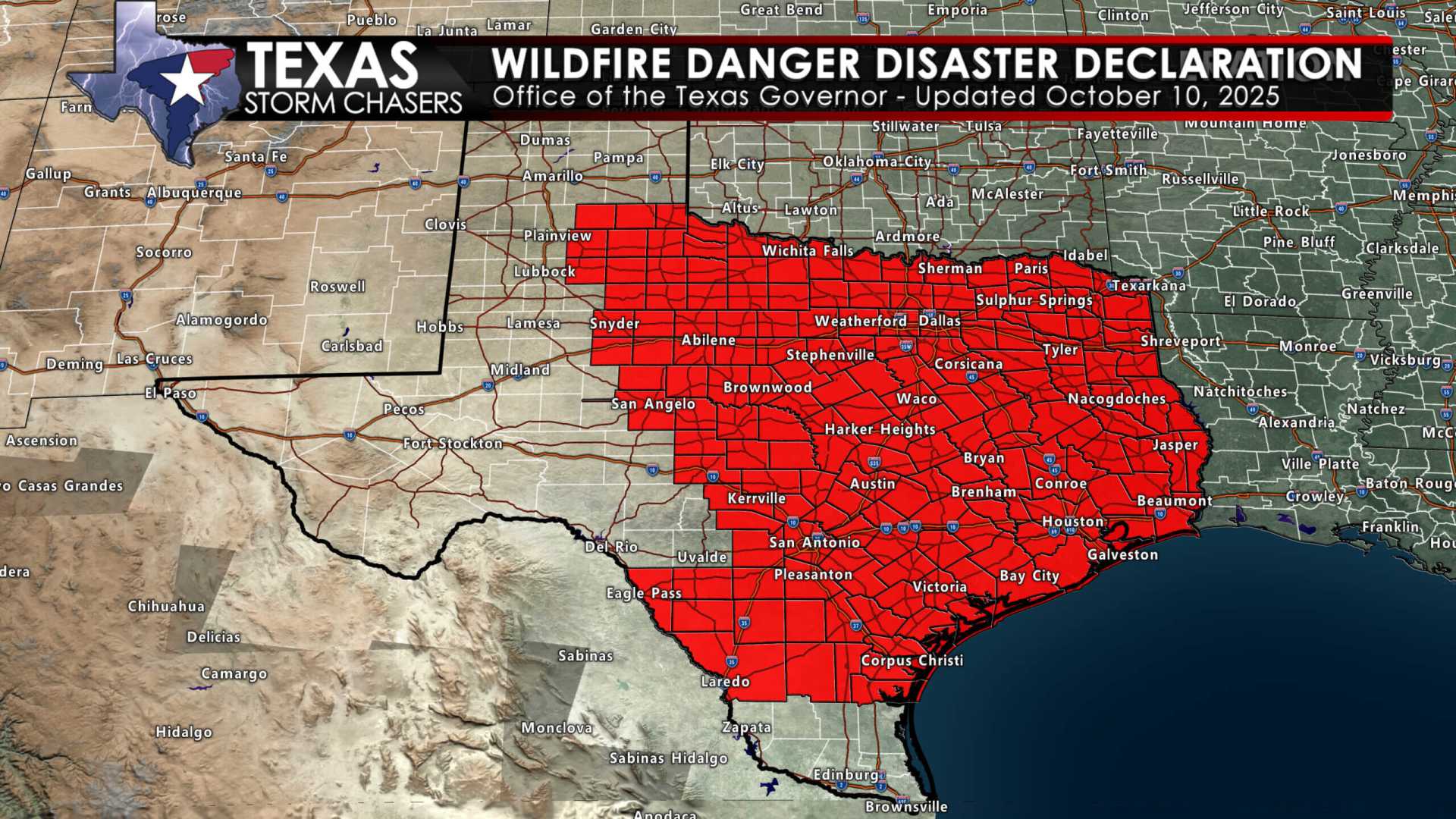 Texas Storms October 2025