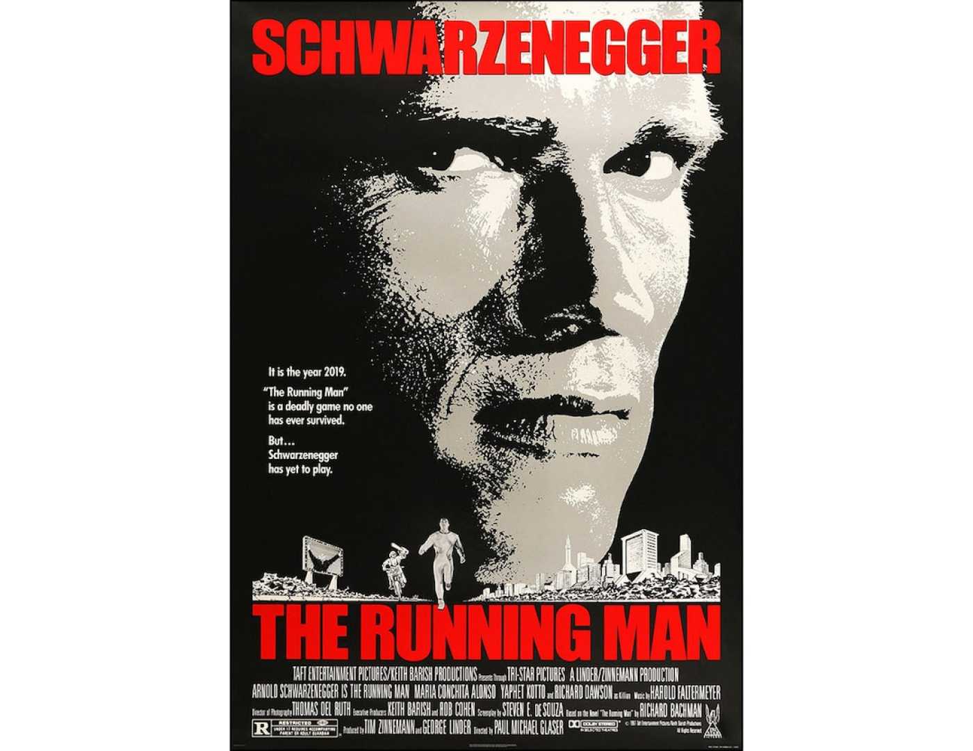 The Running Man Movie Poster 1987