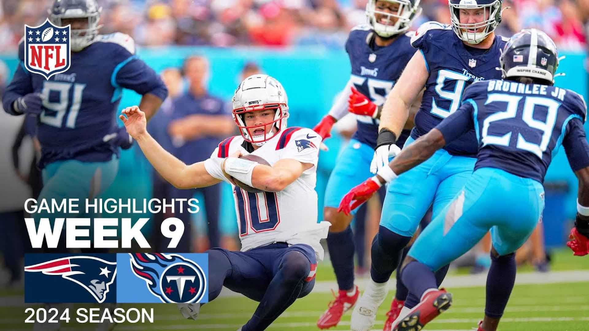 Titans Vs Patriots Football Game Highlights