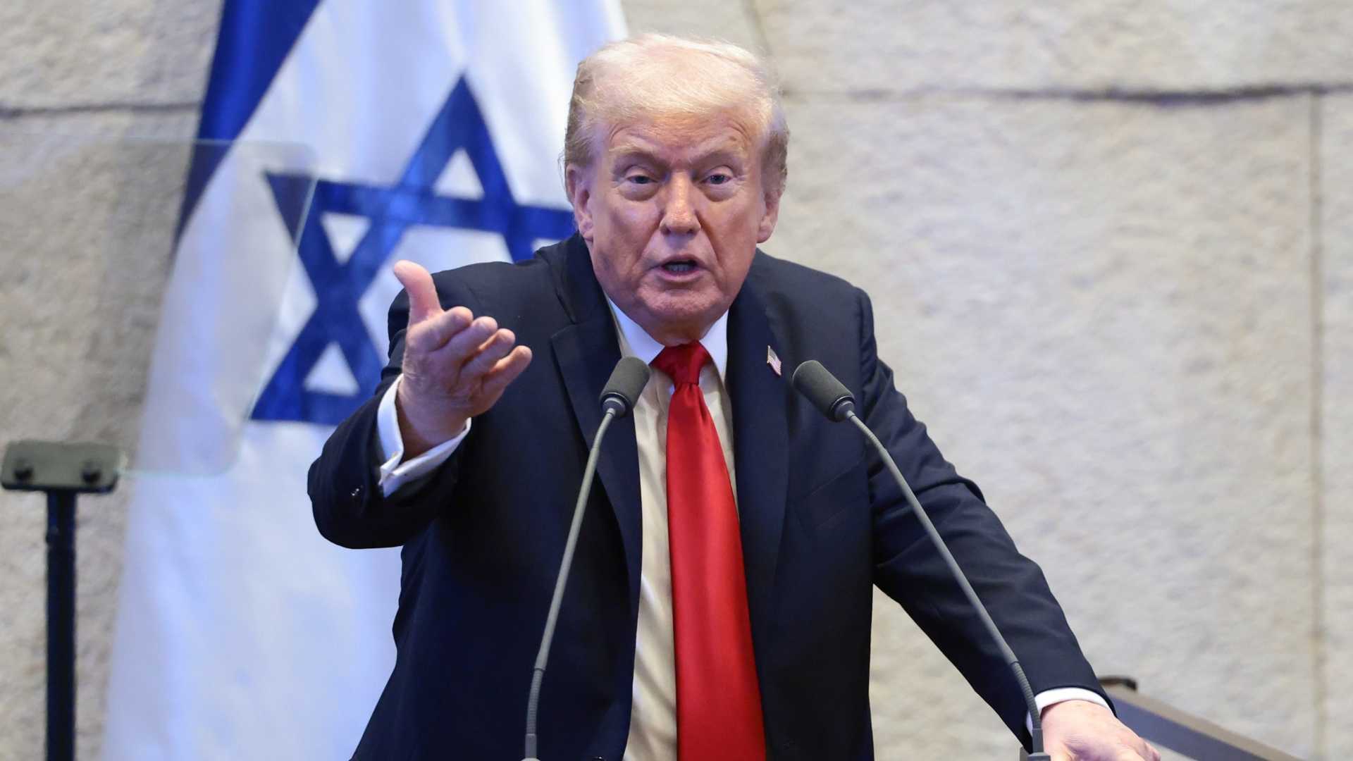 Trump Knesset Speech Celebration Hostage Release