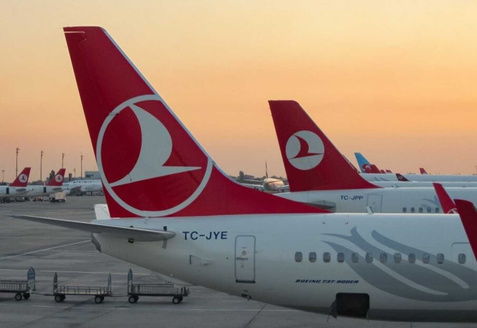 Turkish Airlines Airplane Yerevan Armenia
