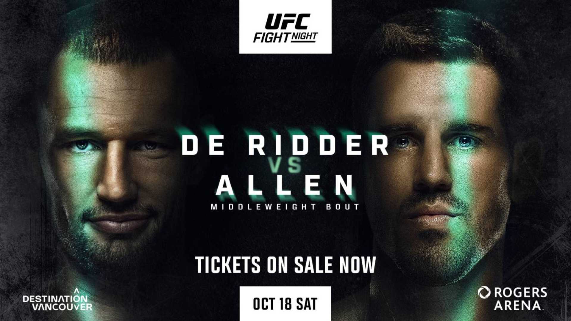 Ufc Vancouver Fight Night Lineup