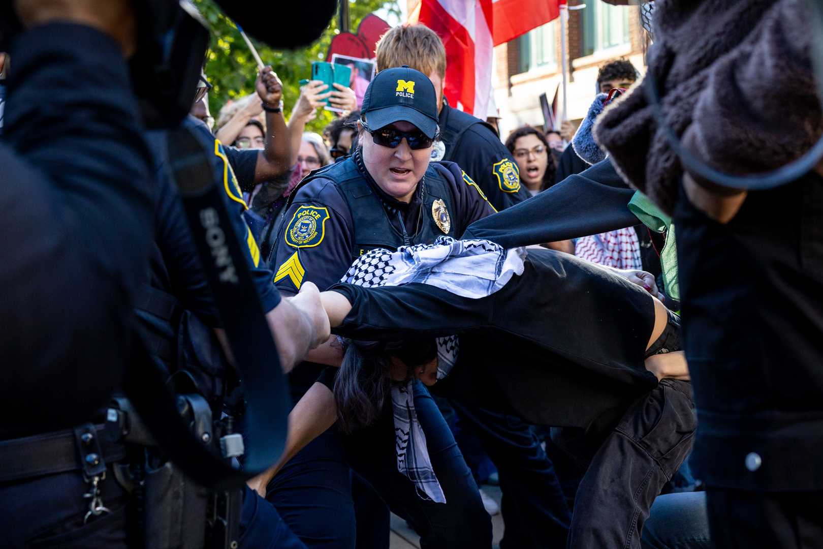 University Of Michigan Protest Arrests