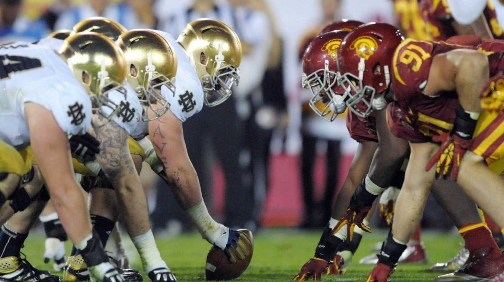 Usc Notre Dame College Football Rivalry