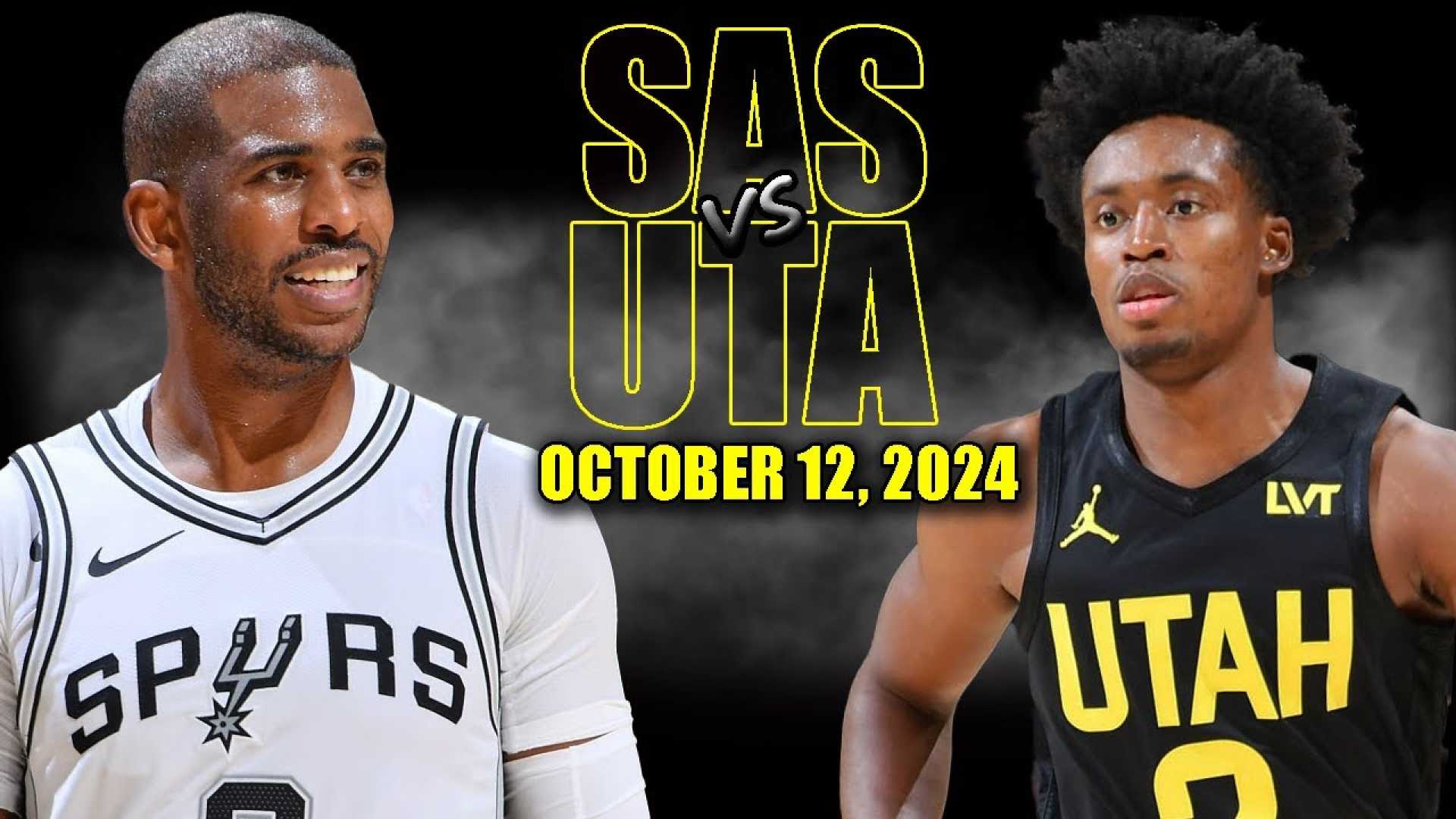 Utah Jazz San Antonio Spurs Nba Preseason