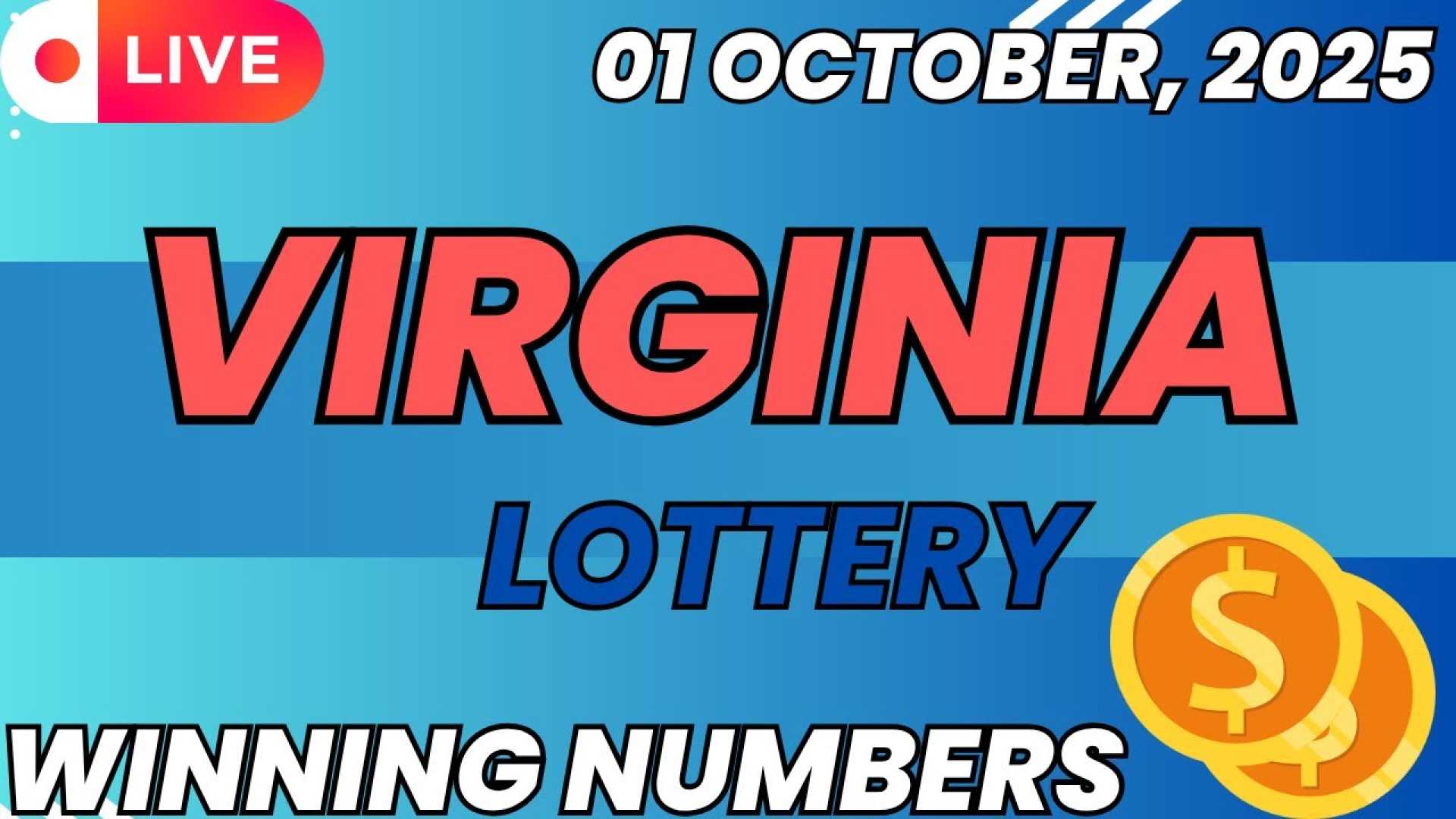 Virginia Lottery Winning Numbers October 2025