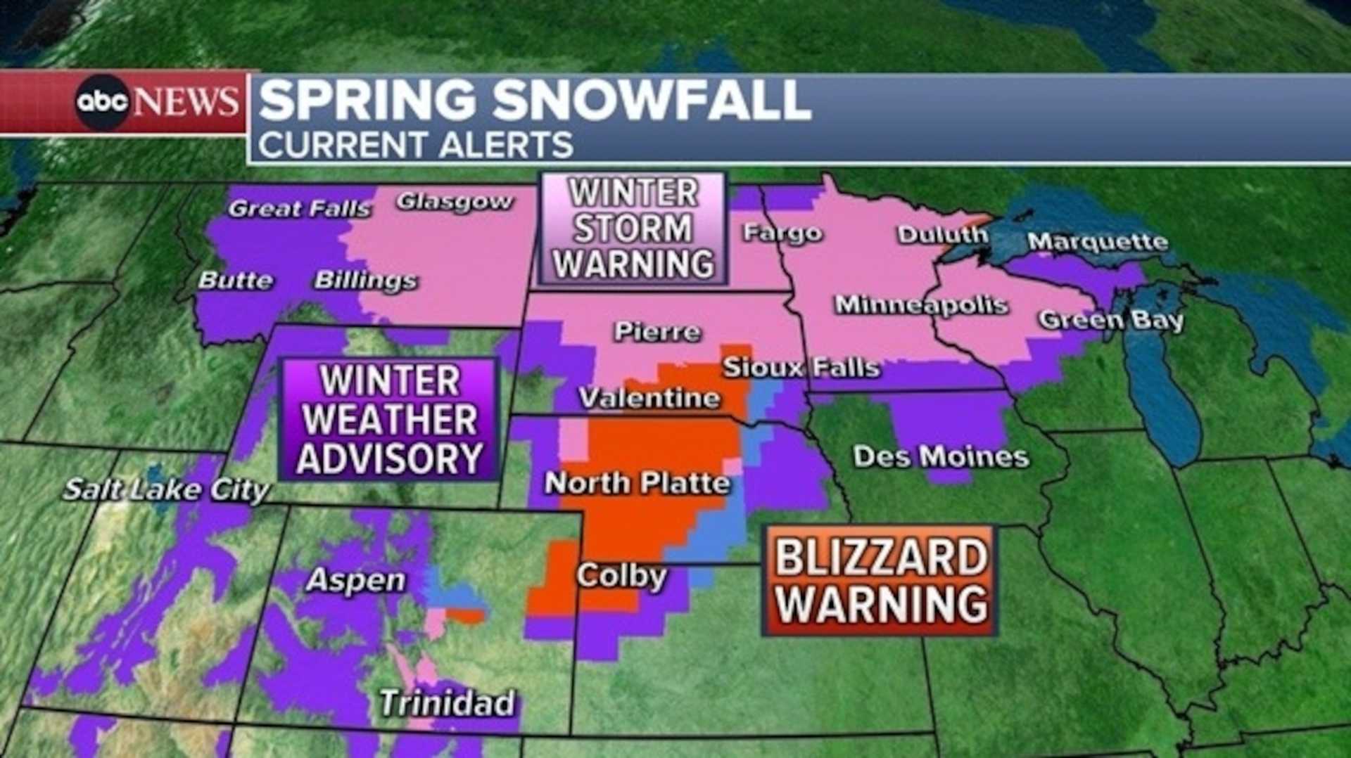 Winter Weather Snowfall Alerts Usa