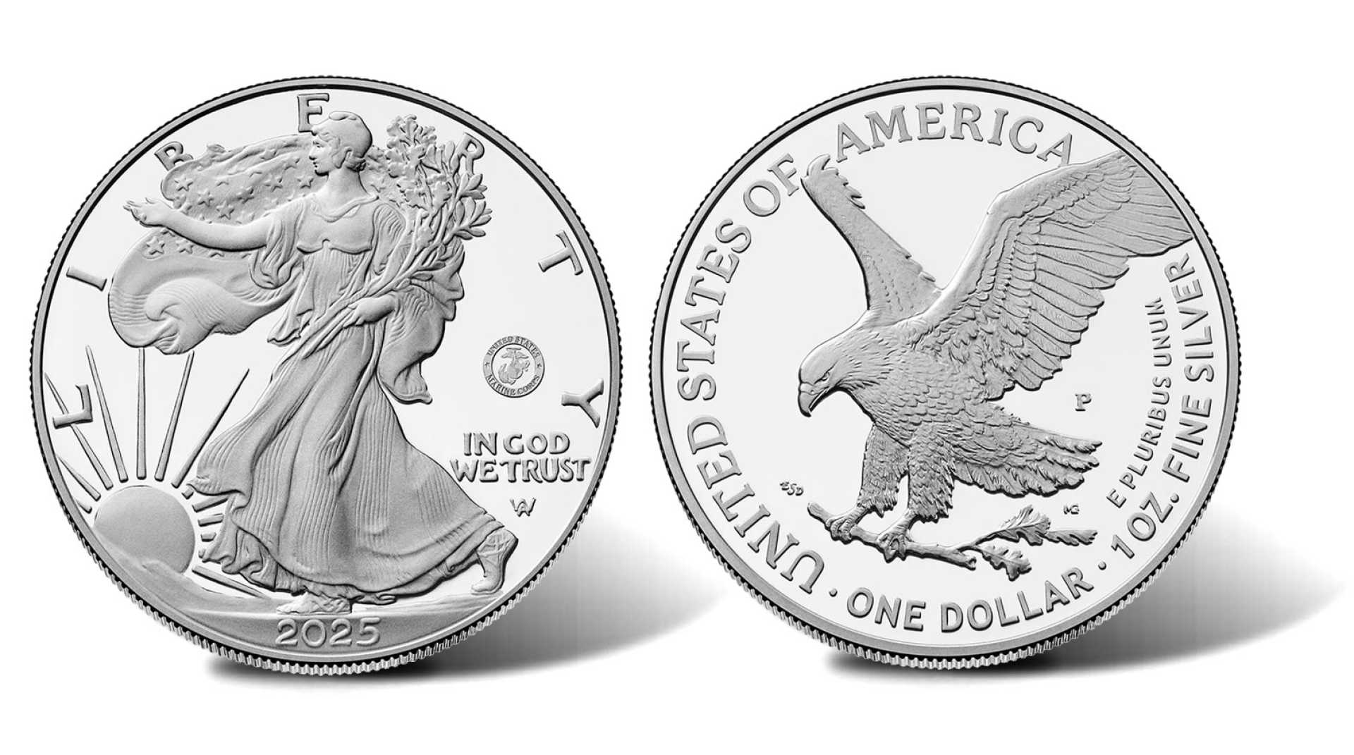 2025 P Proof American Silver Eagle Marine Corps
