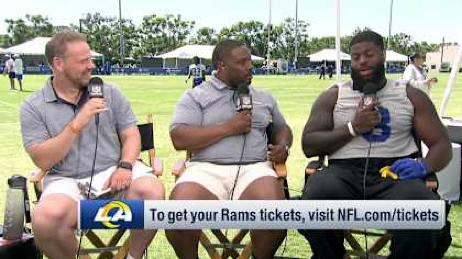 Aaron Donald Mentoring Jared Verse