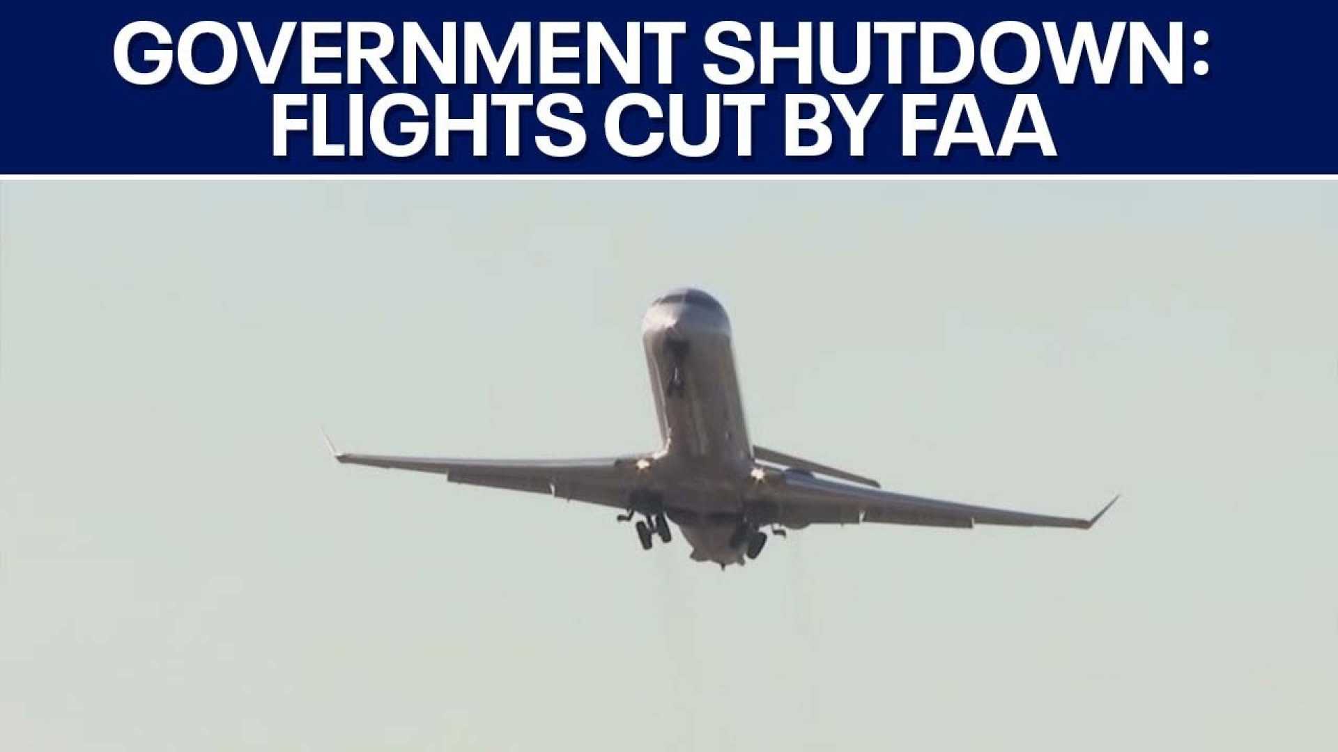 Air Traffic Controllers Flight Cuts Government Shutdown