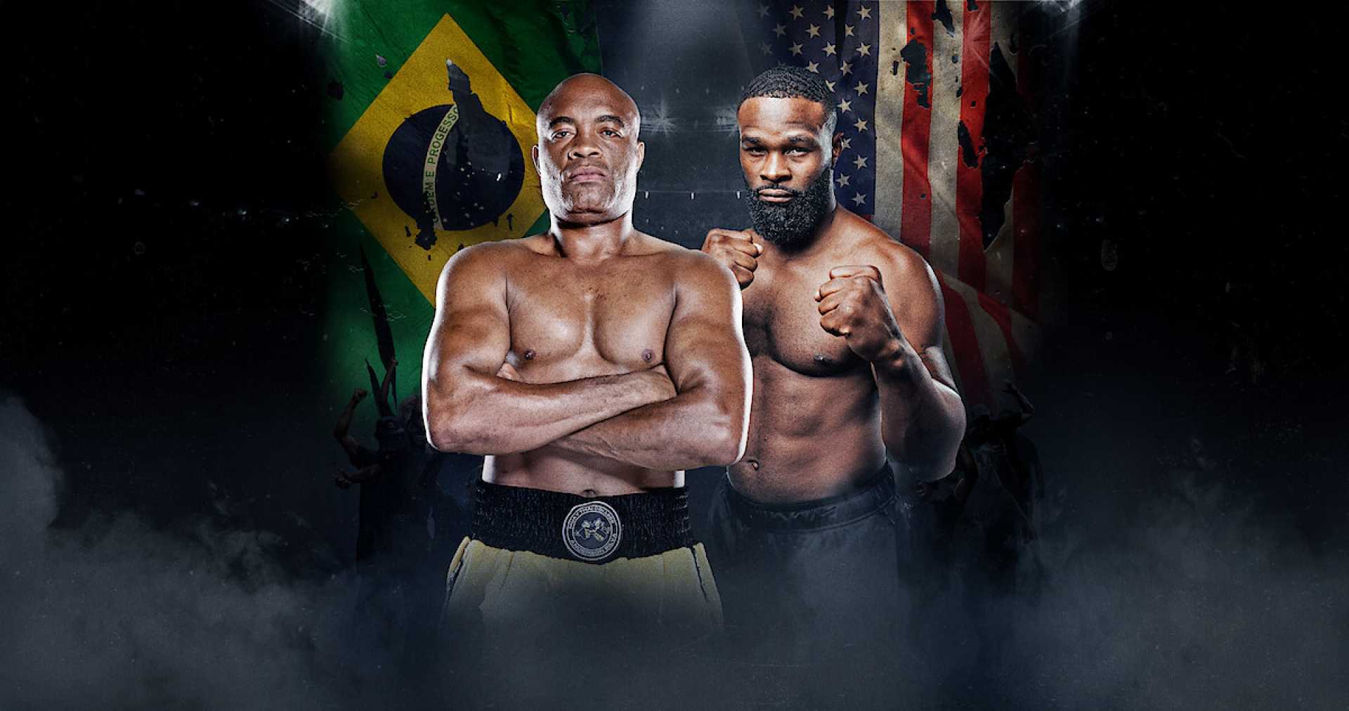 Anderson Silva Tyron Woodley Boxing Fight