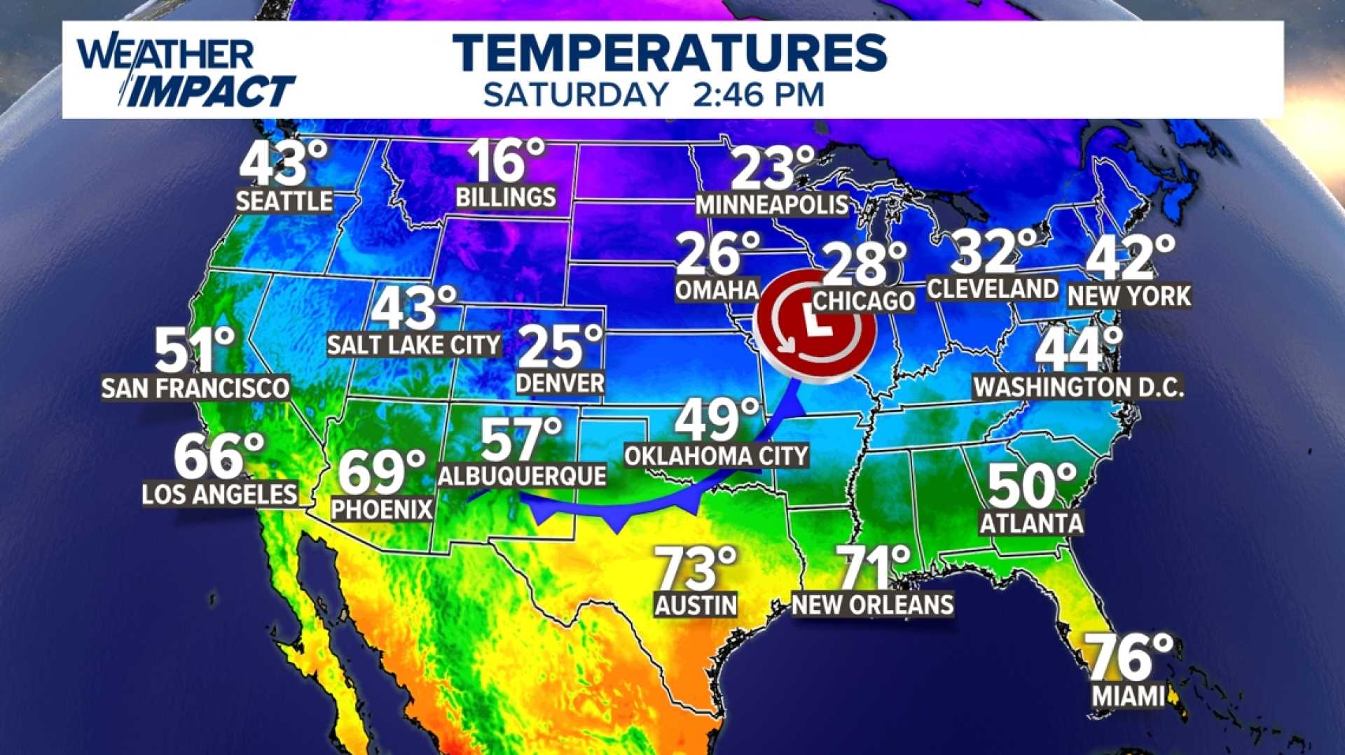 Austin Texas Cold Front Weather