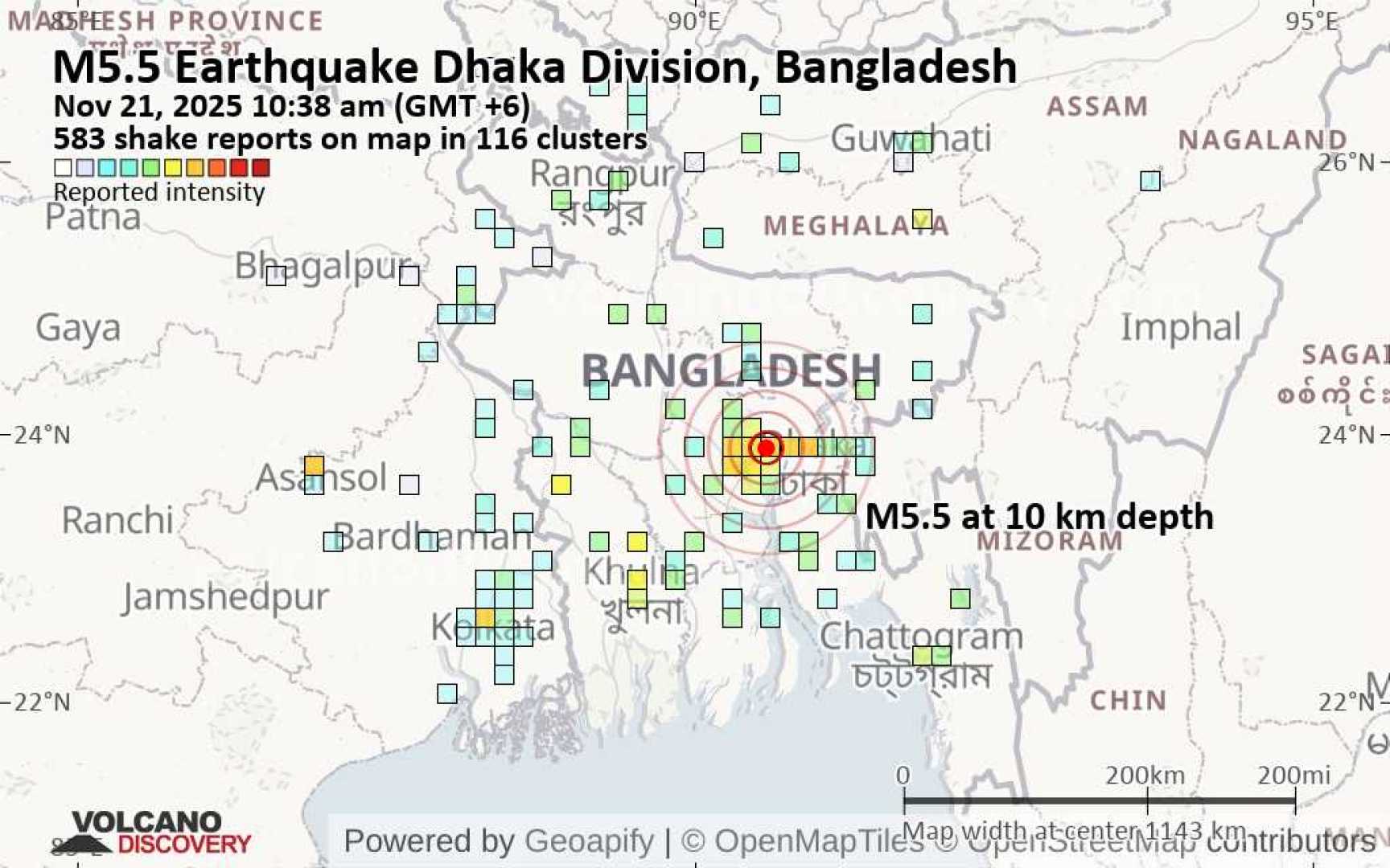 Bangladesh Earthquake November 2025