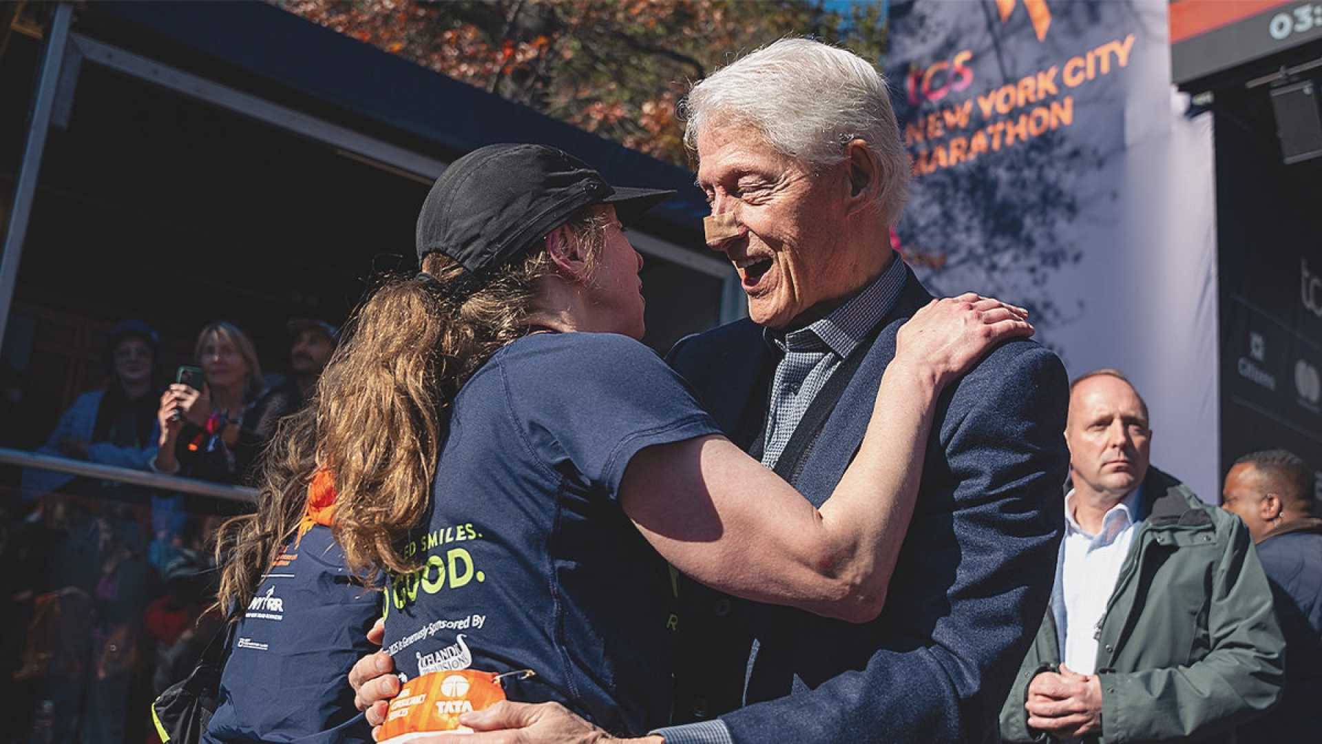 Bill Clinton New York City Marathon