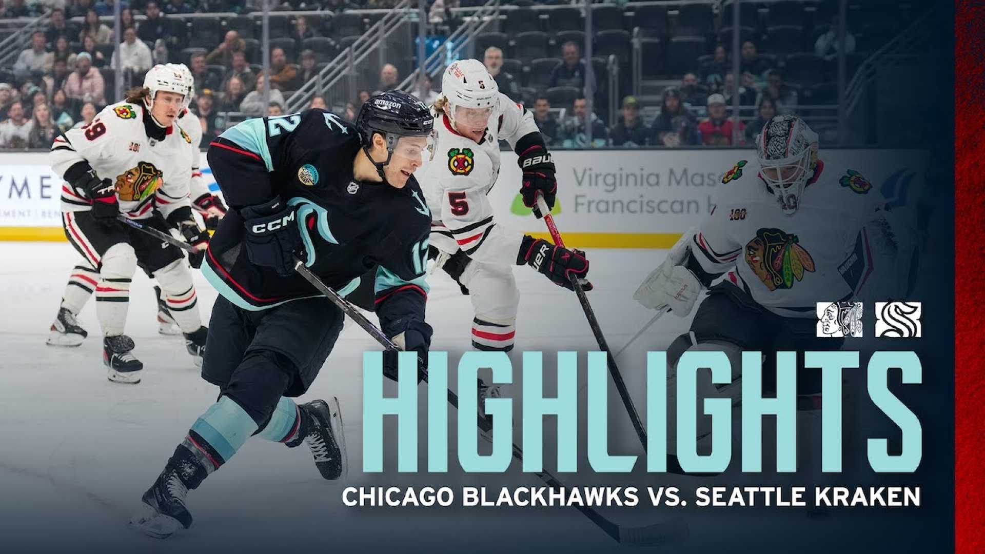 Blackhawks Vs Kraken Hockey Game