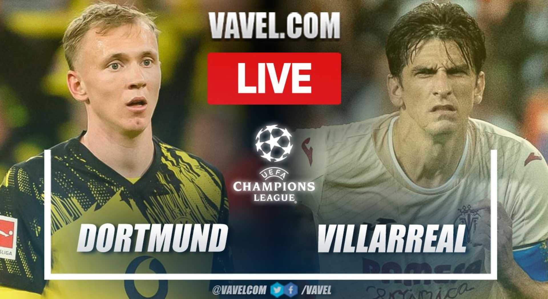 Borussia Dortmund Villarreal Champions League