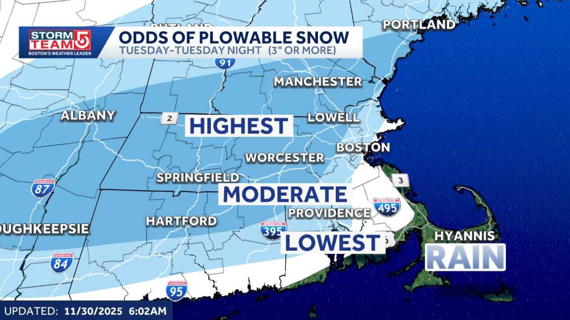 Boston Snow Forecast