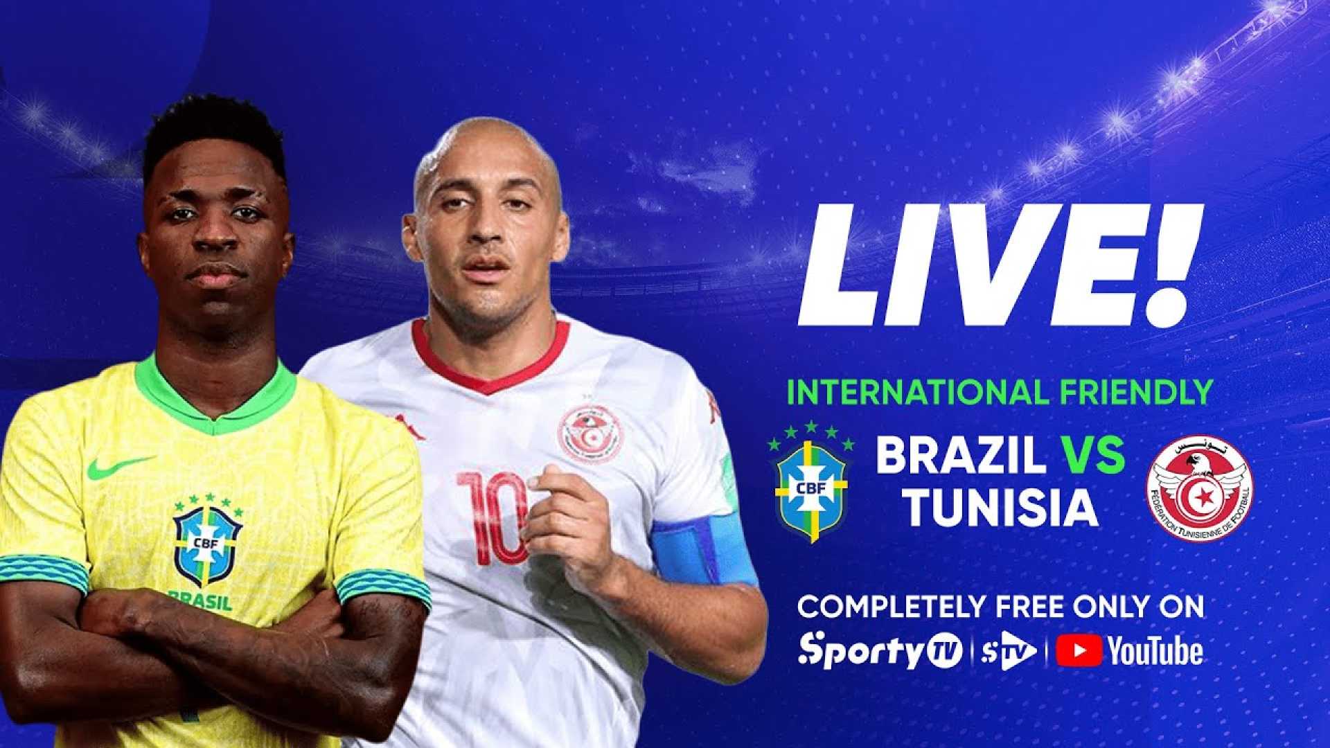 Brazil Vs Tunisia Football Match