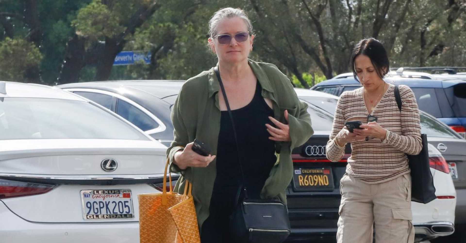 Bridget Fonda Lunch Outing Los Angeles