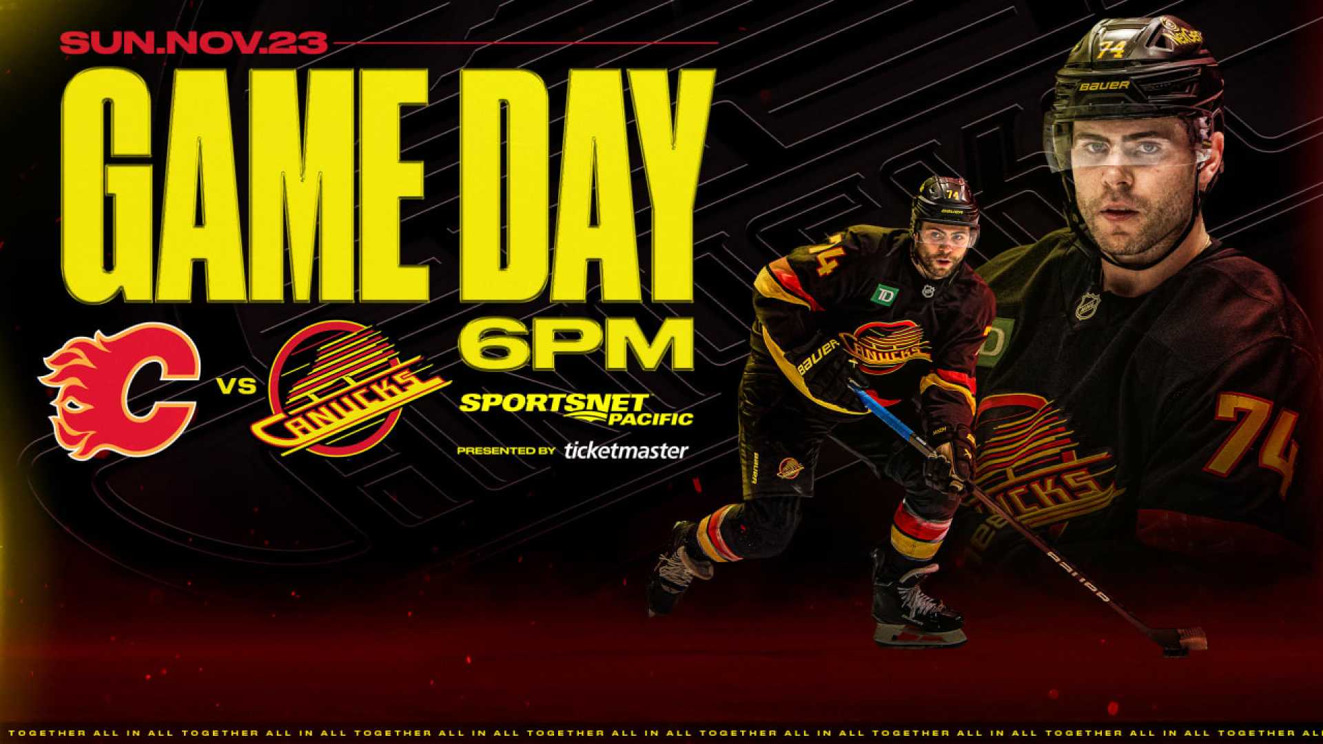 Calgary Flames Vancouver Canucks Game