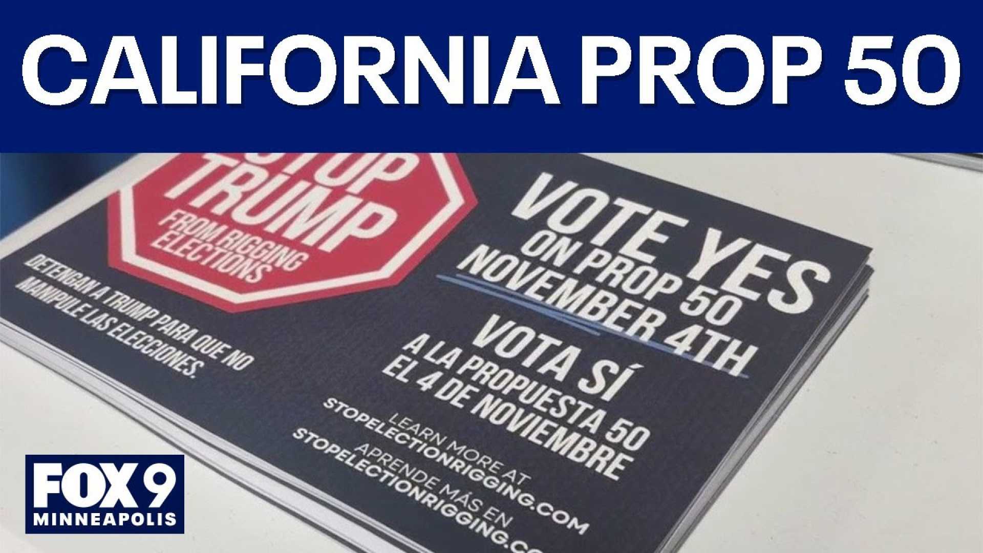 California Proposition 50 Voter Ballot