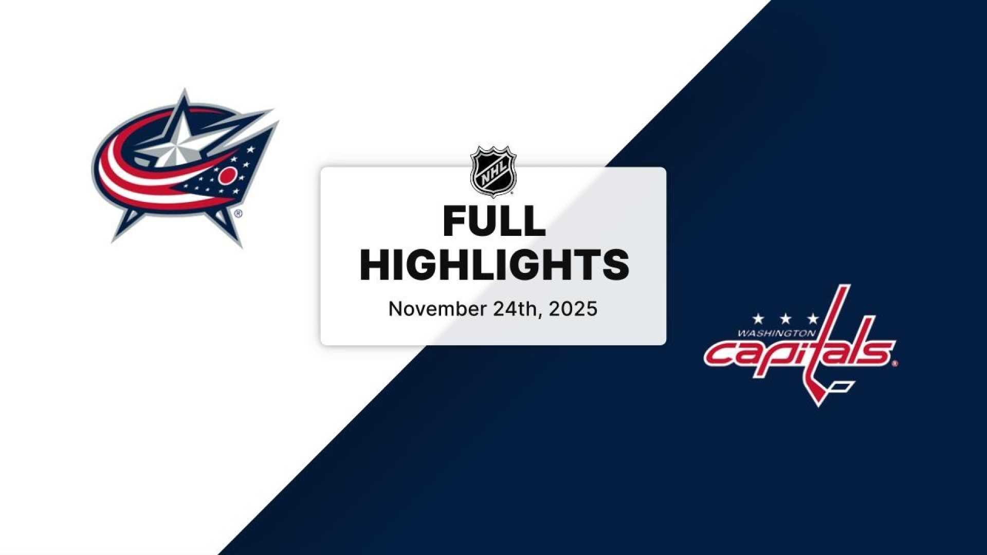 Capitals Vs Blue Jackets Nhl Matchup