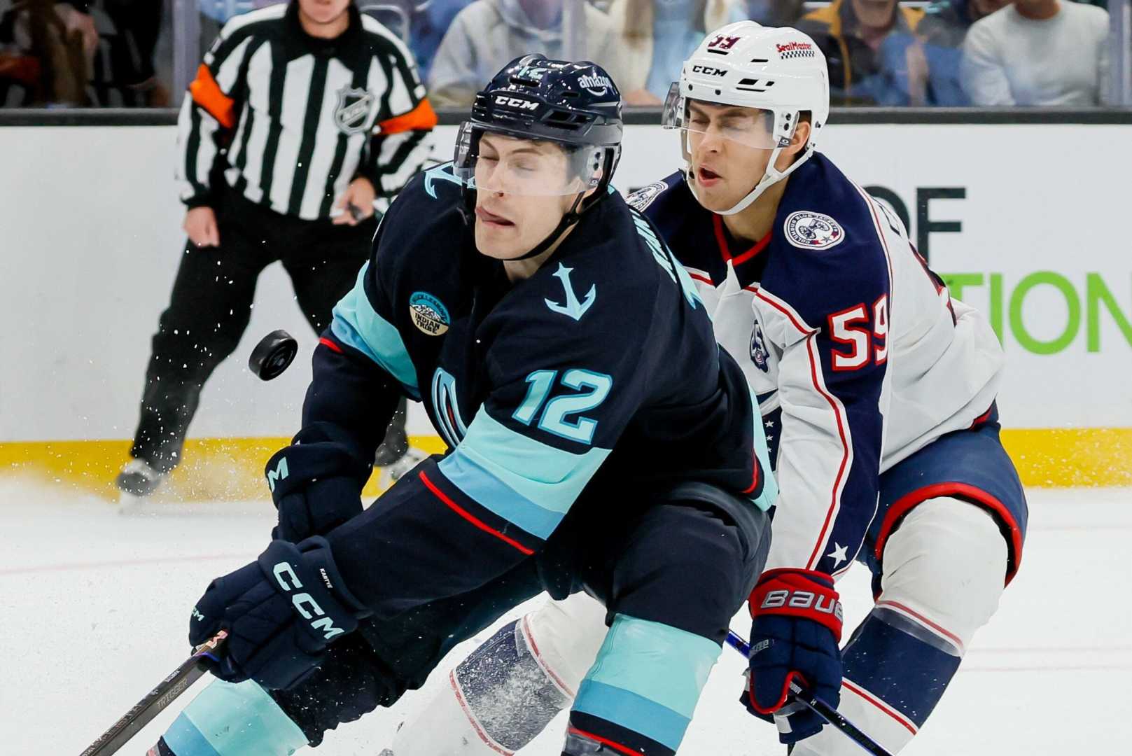 Columbus Blue Jackets Seattle Kraken Hockey Game