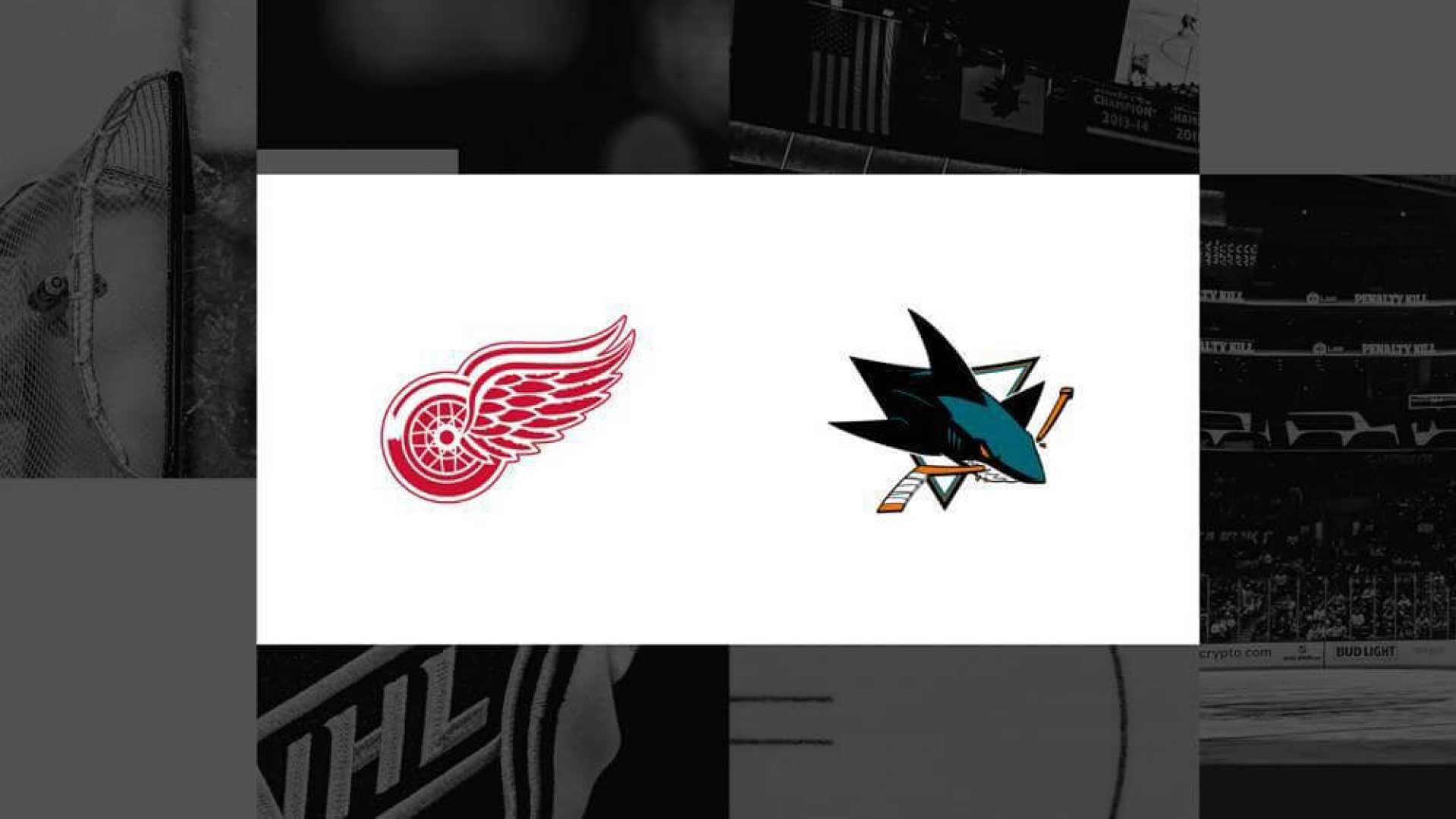 Detroit Red Wings Vs San Jose Sharks Hockey