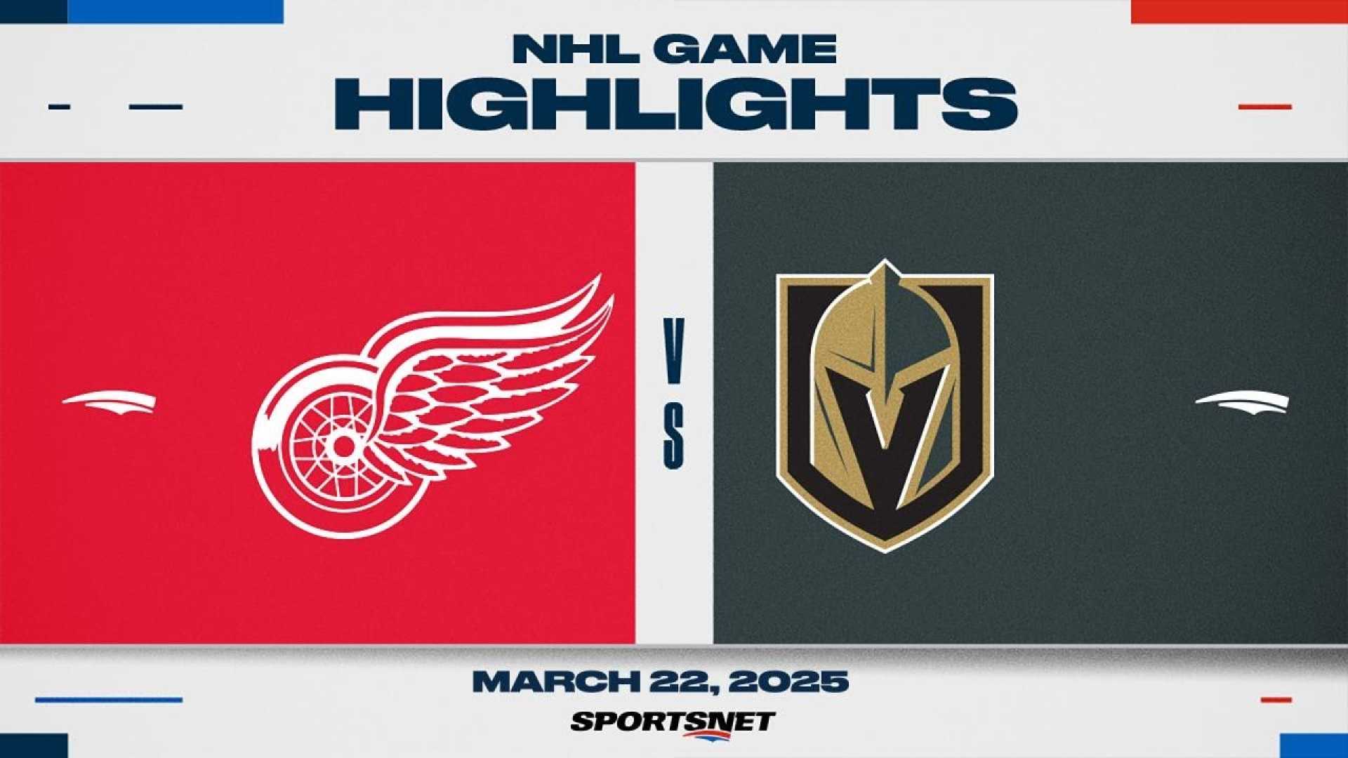 Detroit Red Wings Vs Vegas Golden Knights