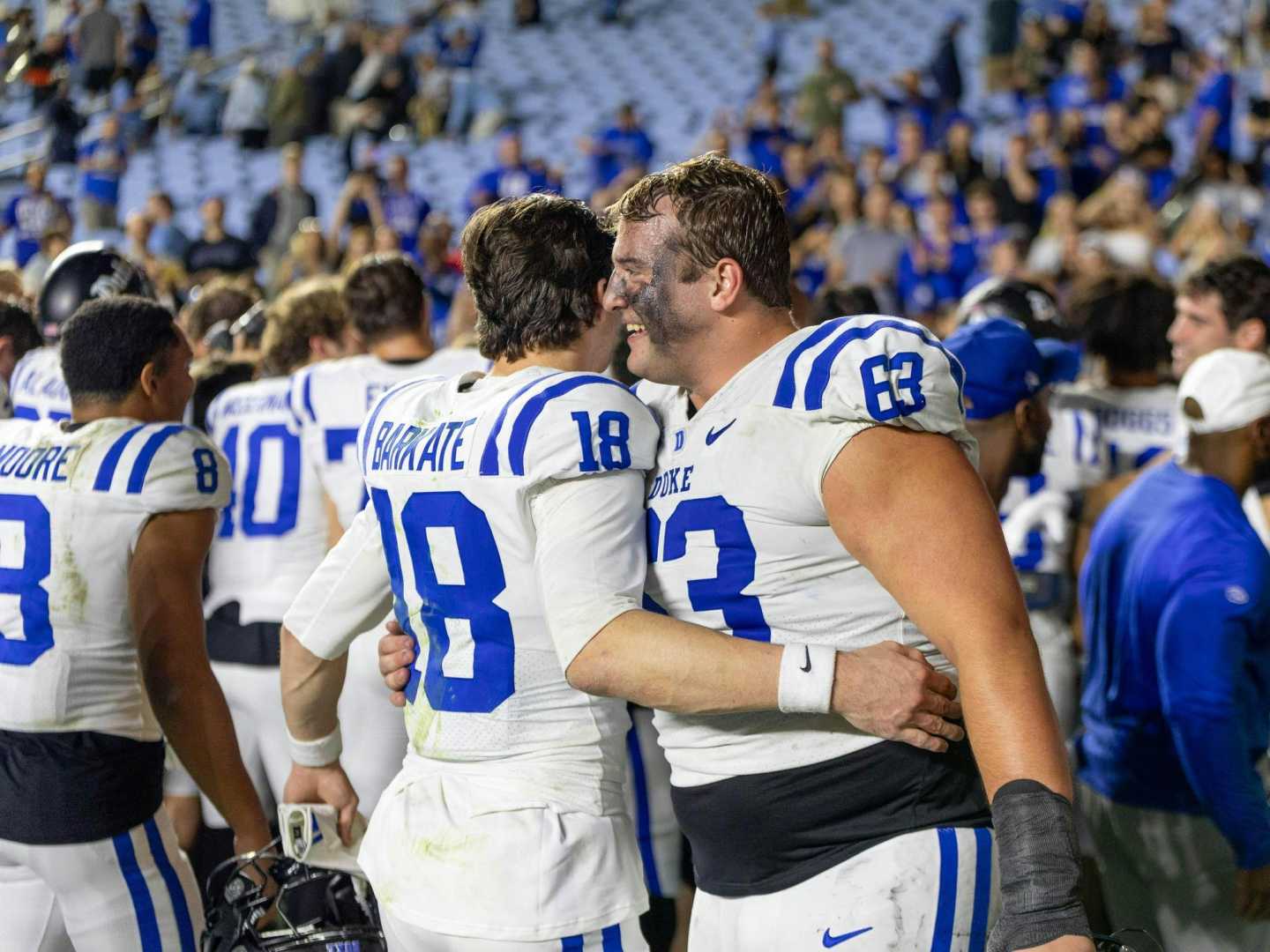 Duke Football Victory Over Wake Forest