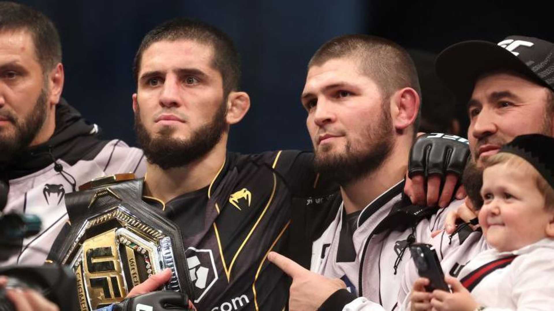 Dustin Poirier Islam Makhachev Khabib Nurmagomedov