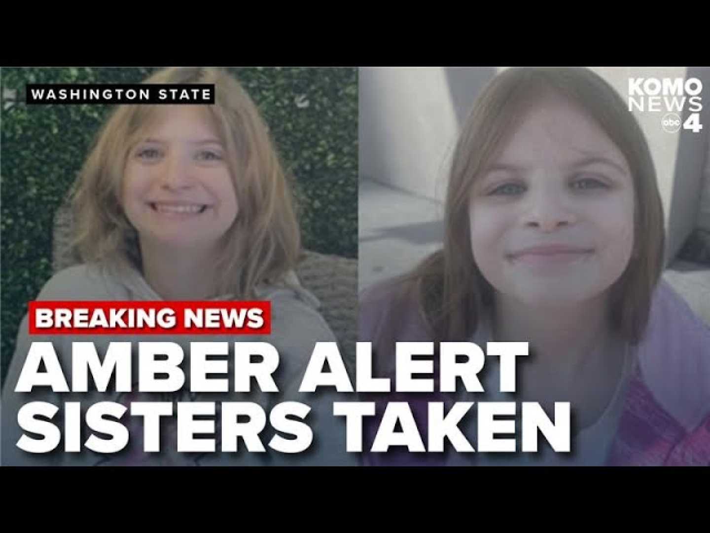 Eastern Washington Sisters Amber Alert