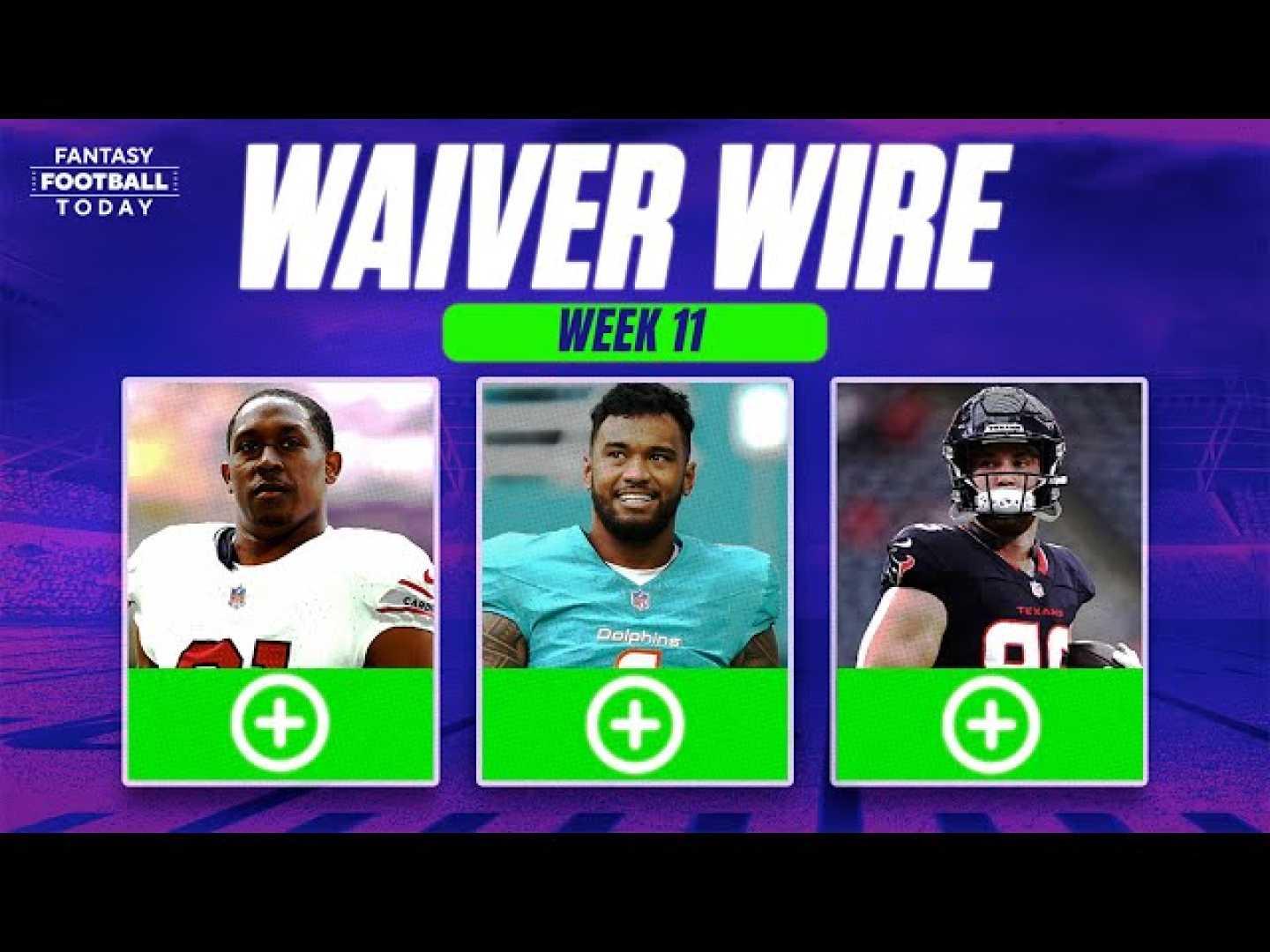 Fantasy Football Waiver Wire Week 11