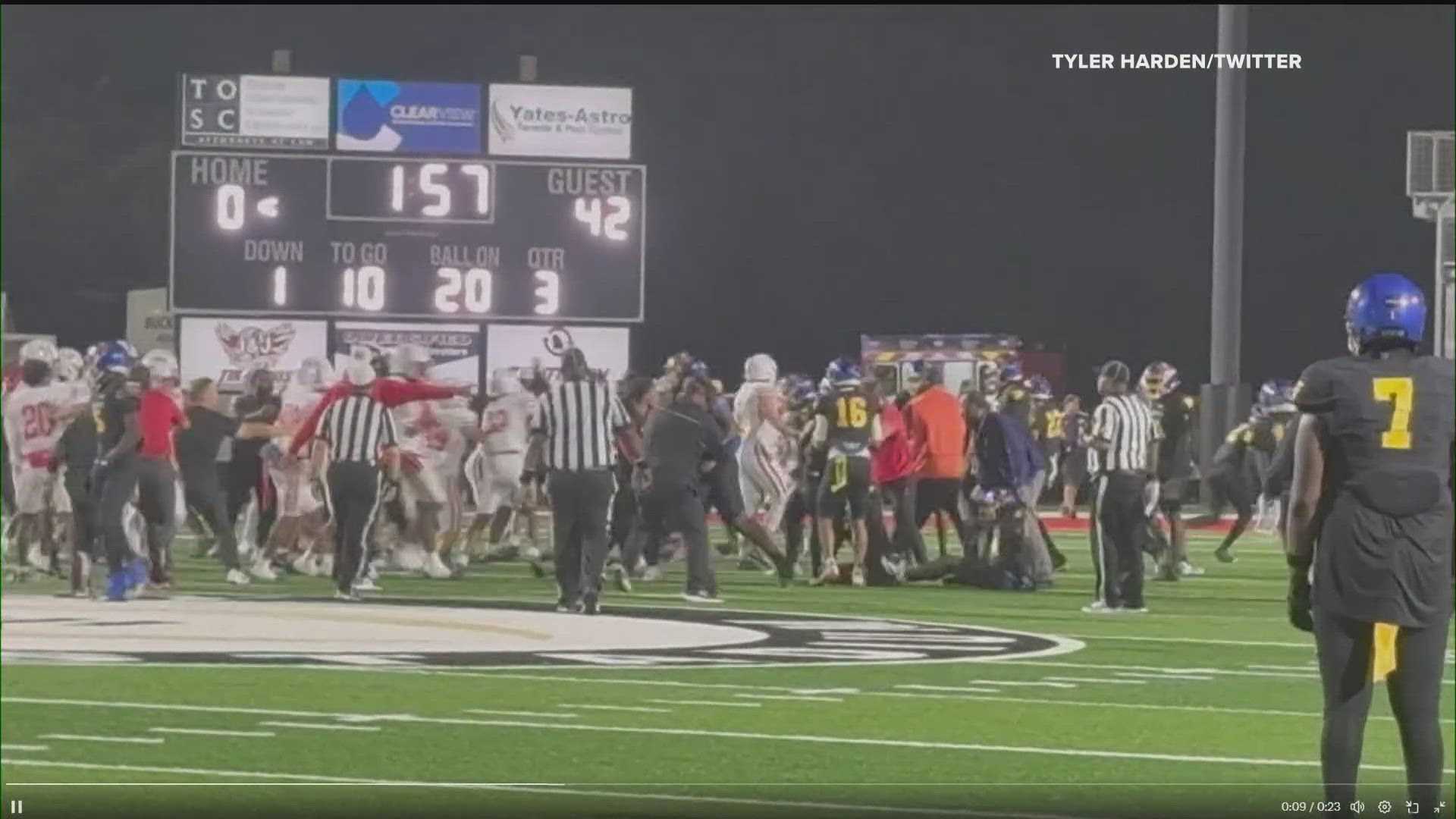 Gainesville High School Football Brawl