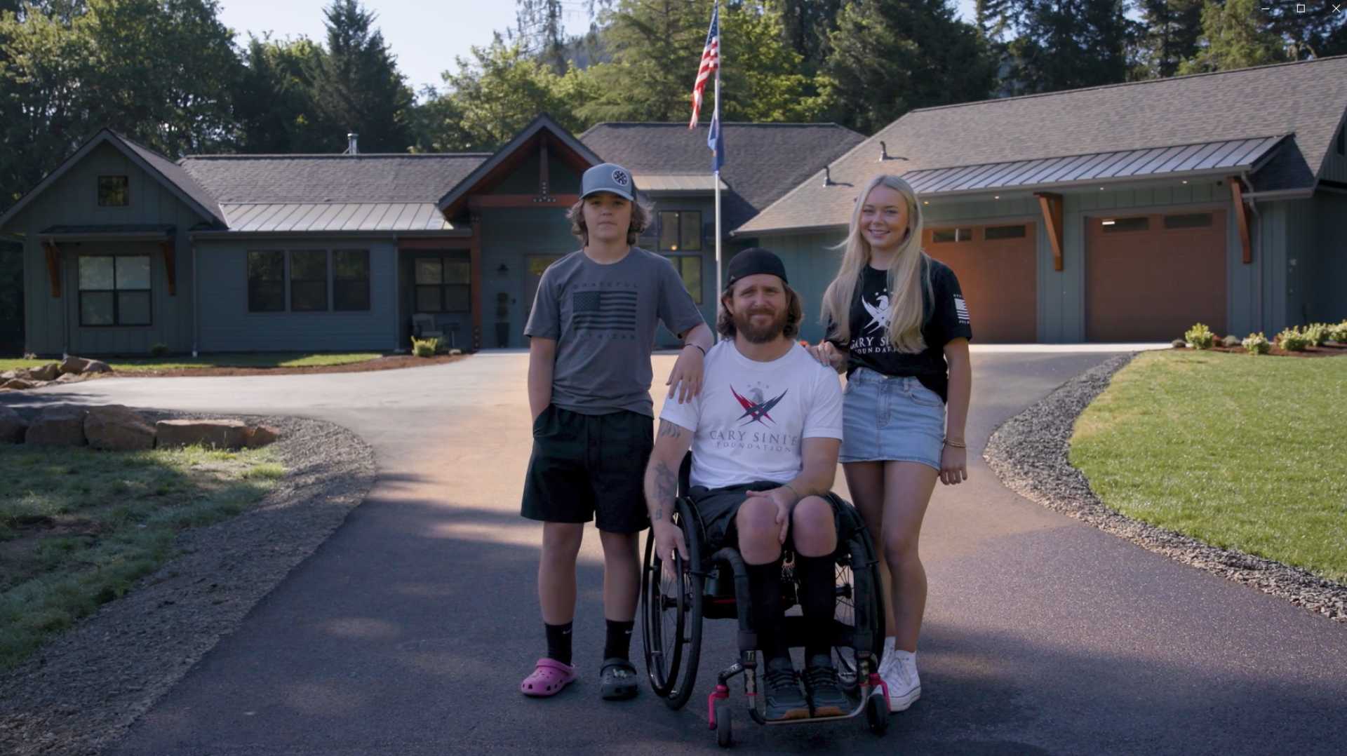 Gary Sinise Foundation Home Dedication Veteran